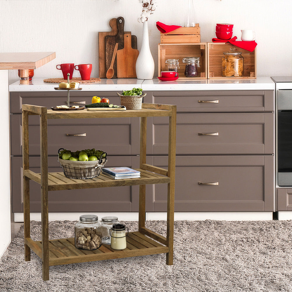 Wooden storage kitchen rack