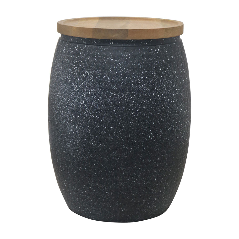 Iron Hammered Design Storage Side Table For Home, Kitchen And Office