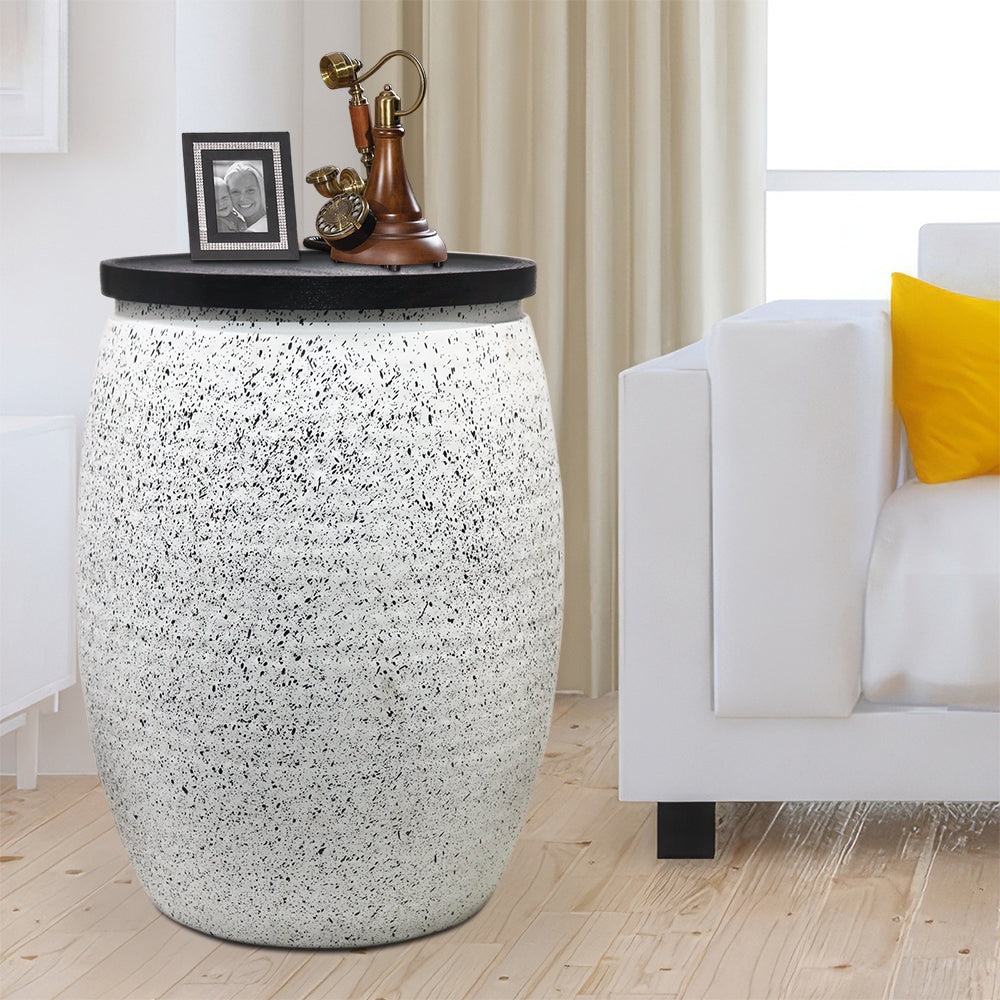 Iron Hammered Design Storage Side Table For Home, Kitchen And Office