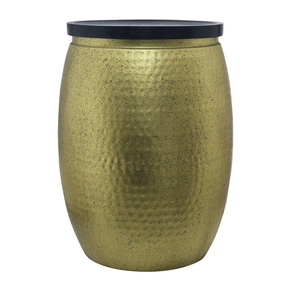 Iron Hammered Design Storage Side Table For Home, Kitchen And Office