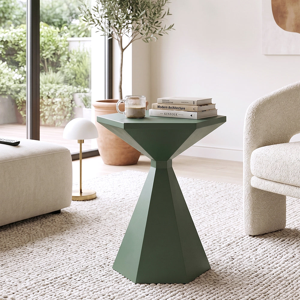 Zorin Metal Side Table - Green