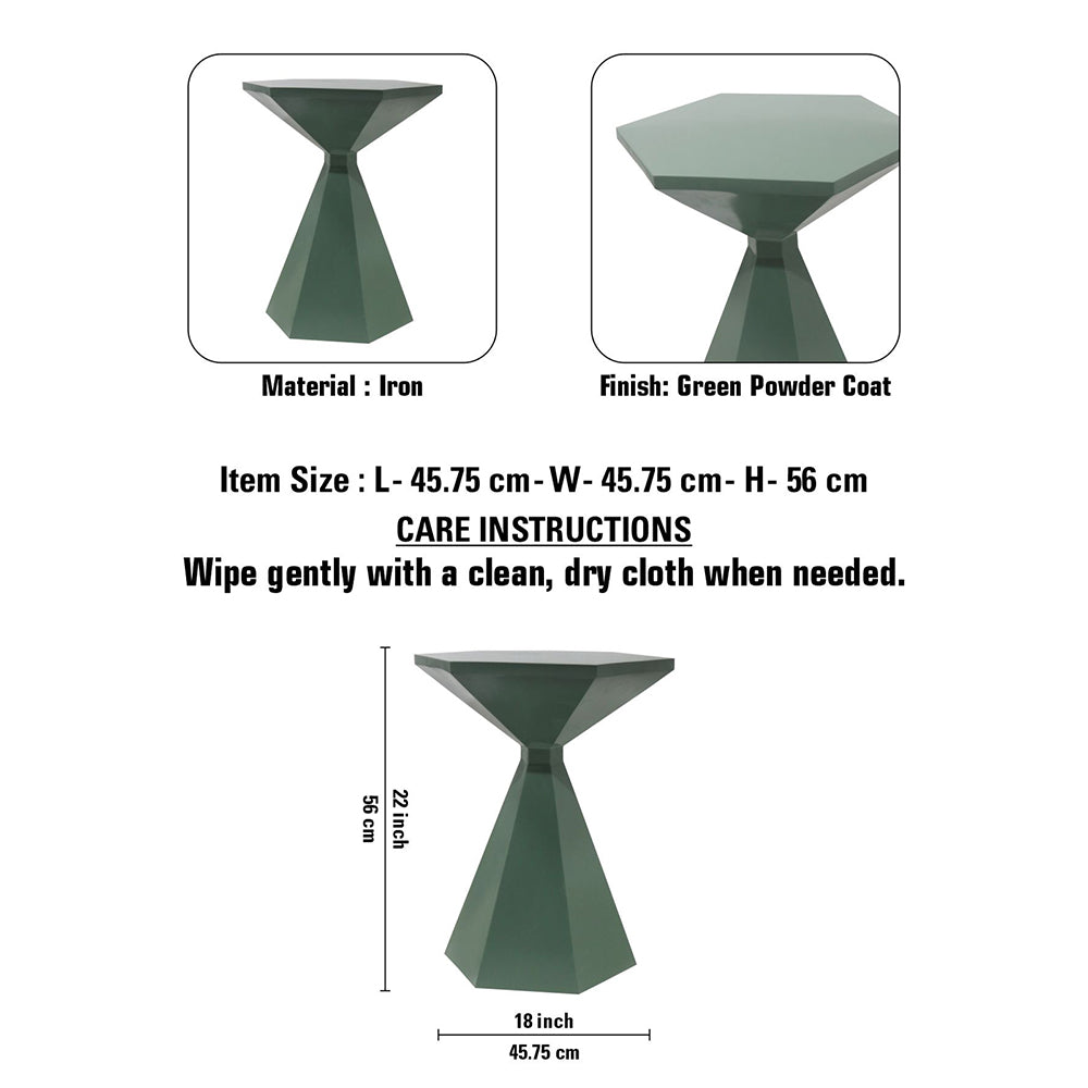 Iron Side Table For Indoor-Outdoor, Home & Office
