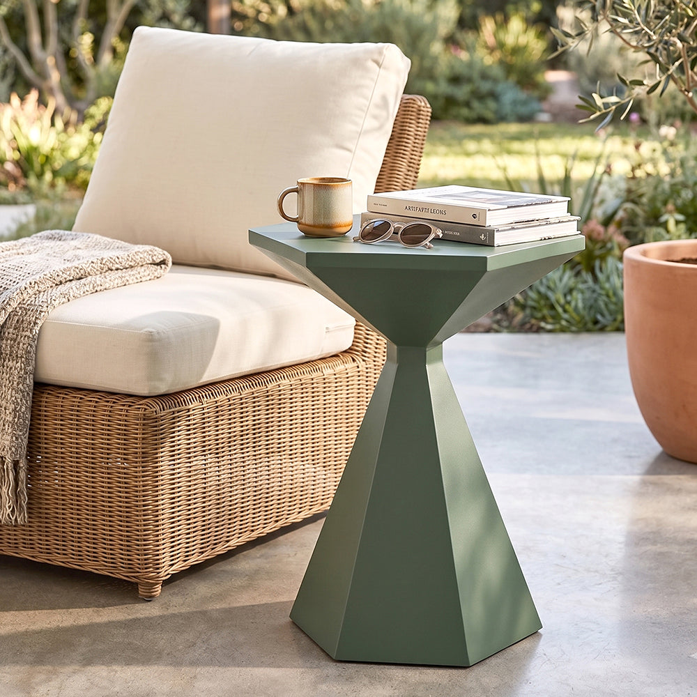 Zorin Metal Side Table - Green