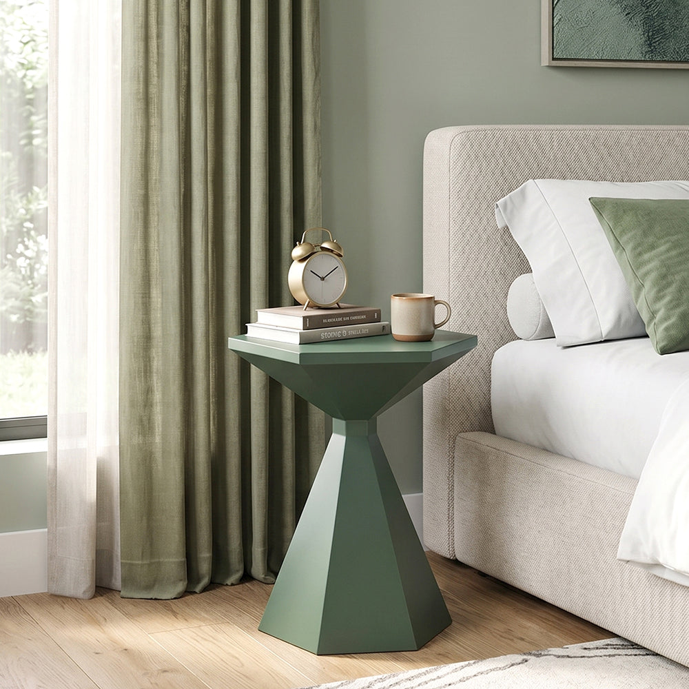Zorin Metal Side Table - Green