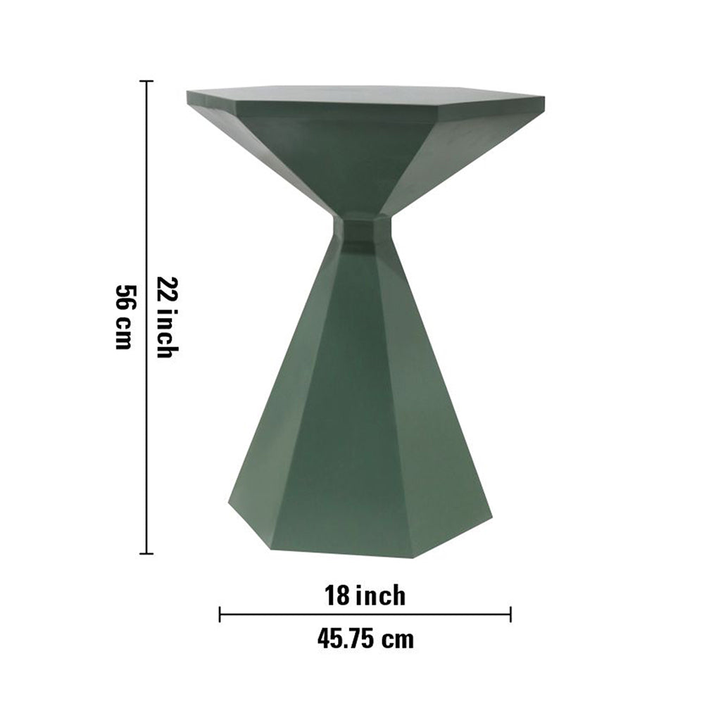 Zorin Metal Side Table - Green
