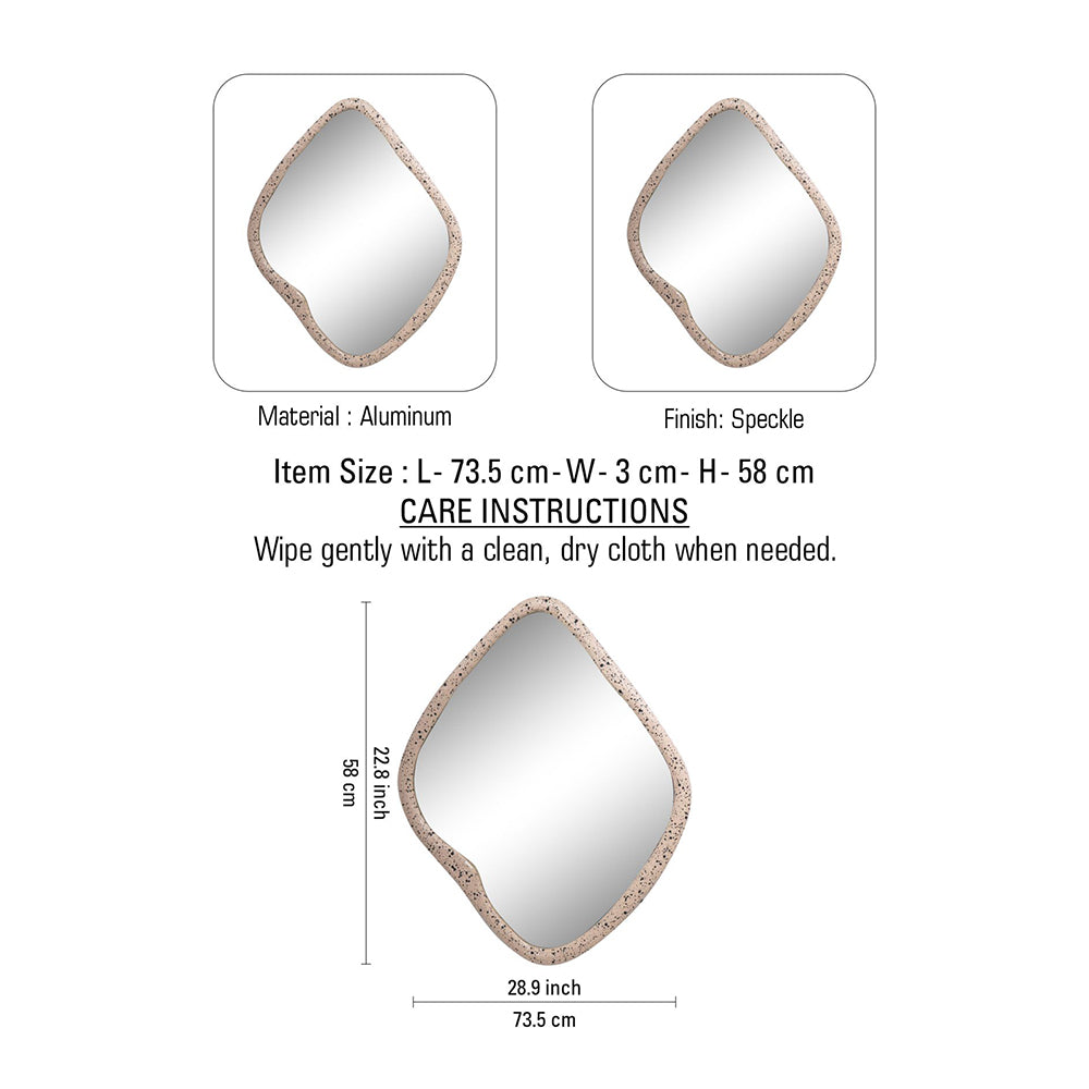 Metal Elegant Wall Hanging Mirror