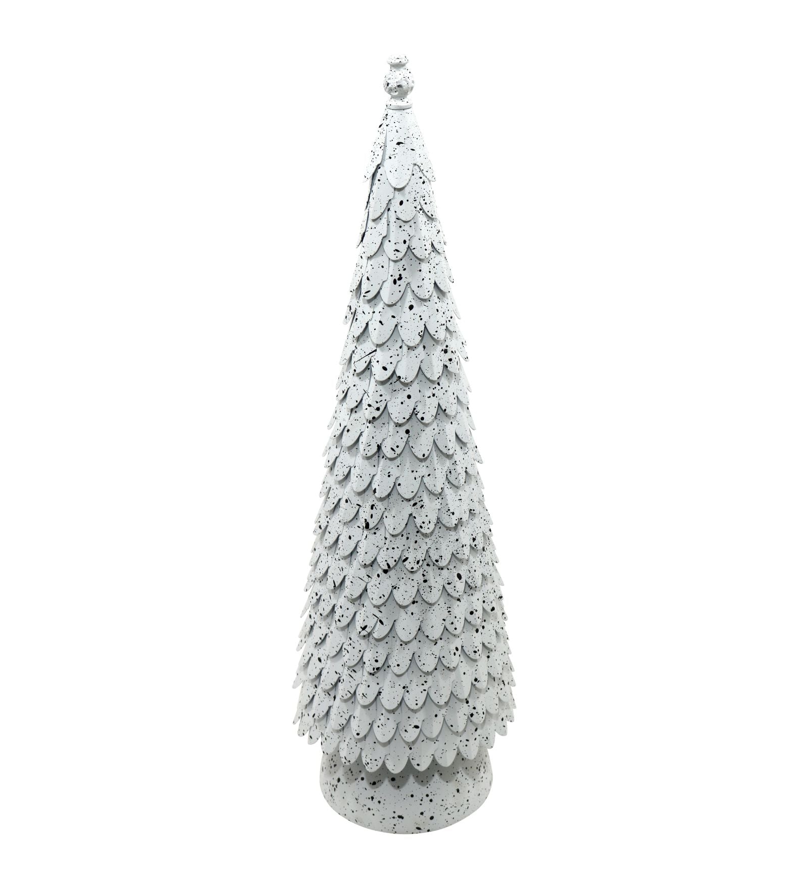 Metal Christmas Tree Decorative Accent - White