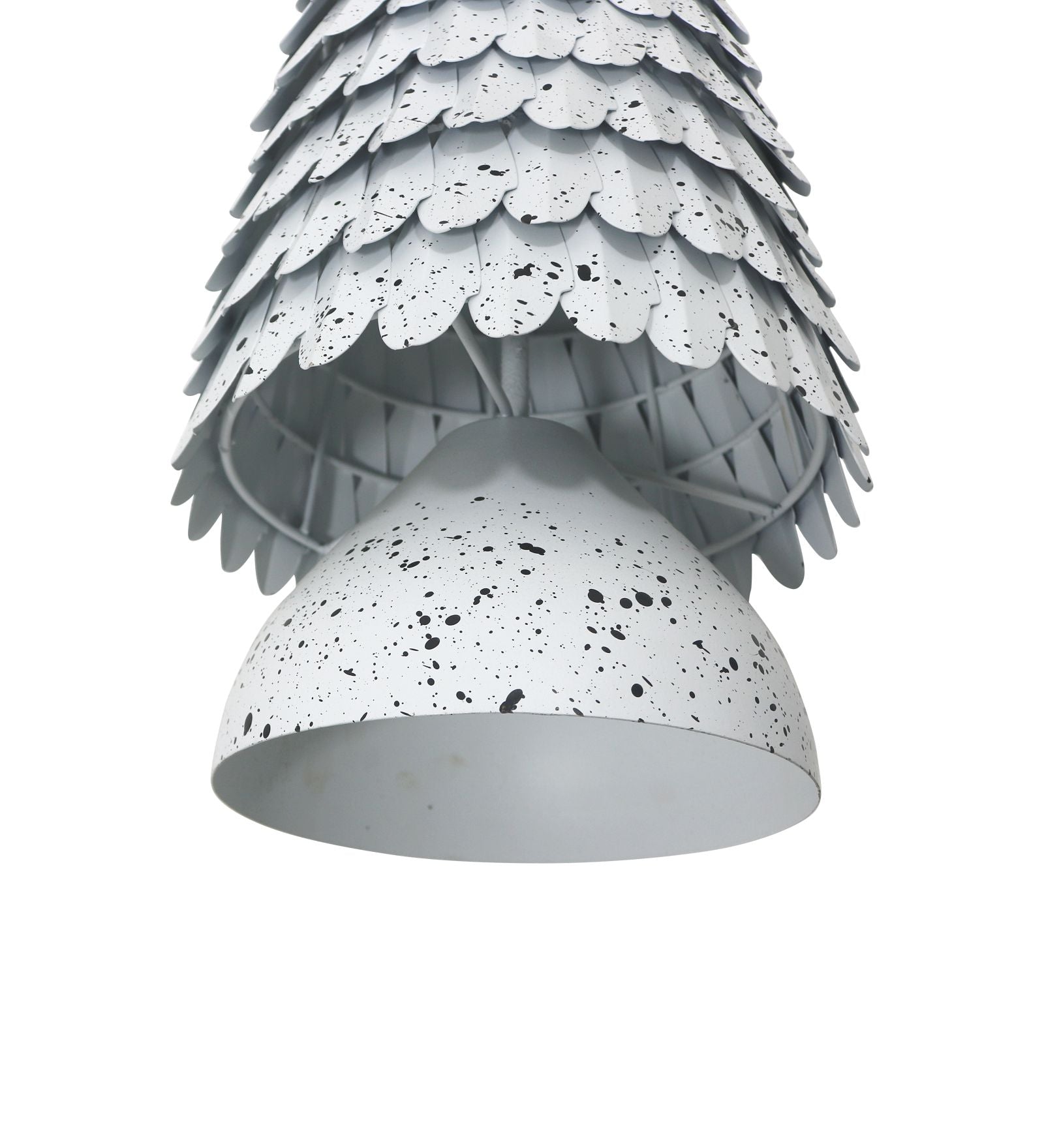Metal Christmas Tree Decorative Accent - White