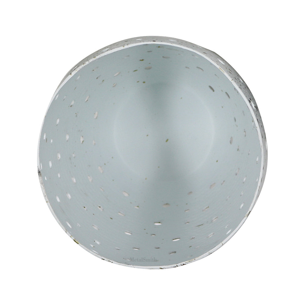 Decorative Votive Holders for Diwali, Festivals & Home Decor Speckled Stone Finish Votive Candle Holders with Wavy Edges