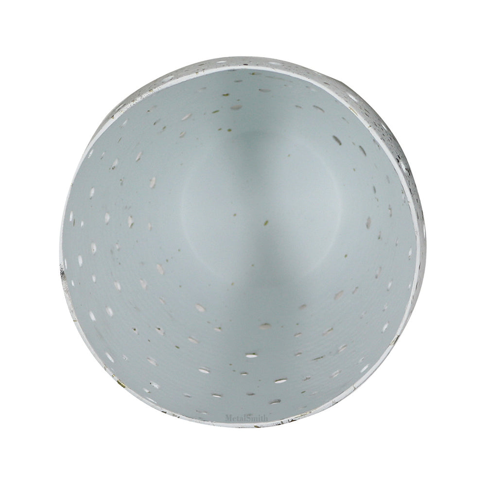 Decorative Votive Holders for Diwali, Festivals & Home Decor Speckled Stone Finish Votive Candle Holders with Wavy Edges