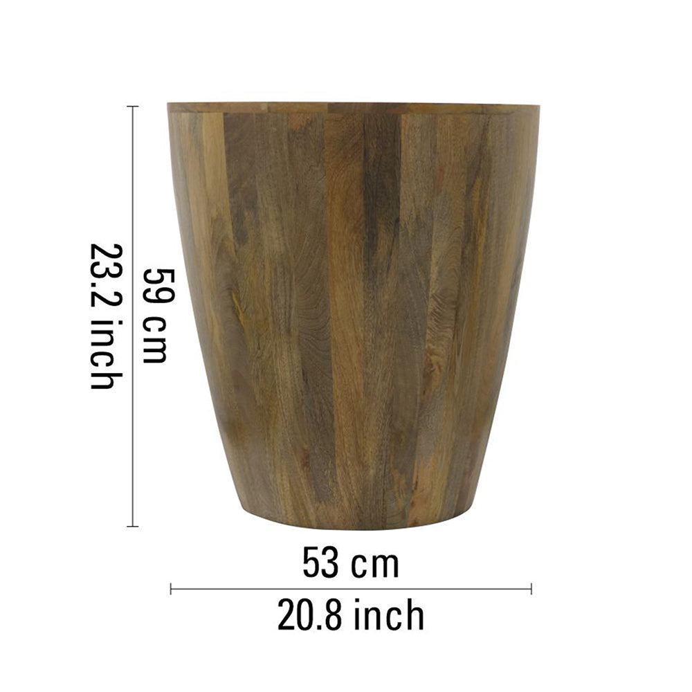 Zenn Solid Wood Side Table - Natural