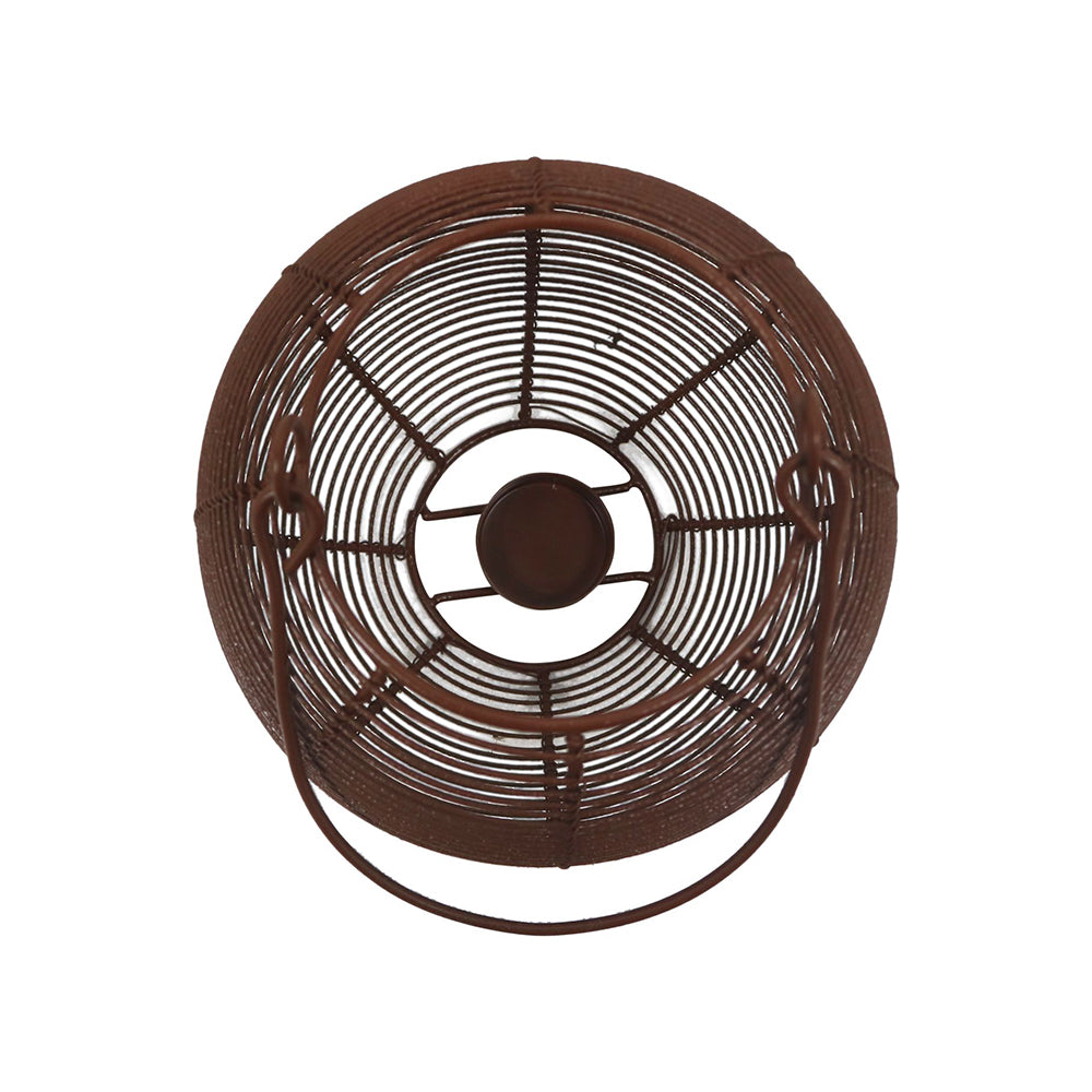 Metal Wire Lantern - Brown