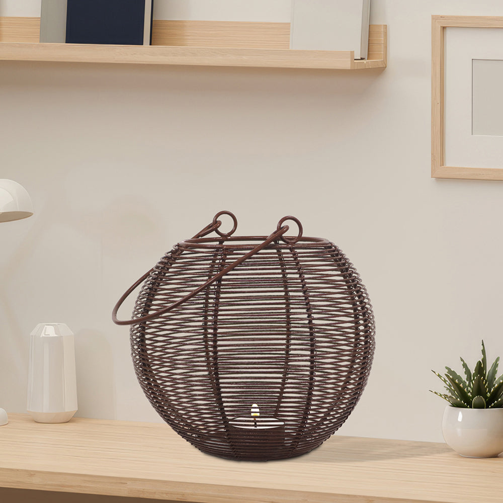 Iron Round Wire Lantern For Home Décor