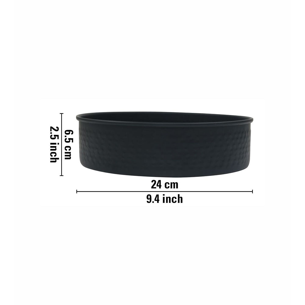 Husk Metal Serving Bowl - Black