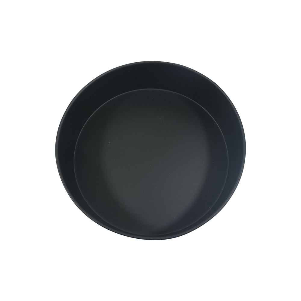 Husk Metal Serving Bowl - Black