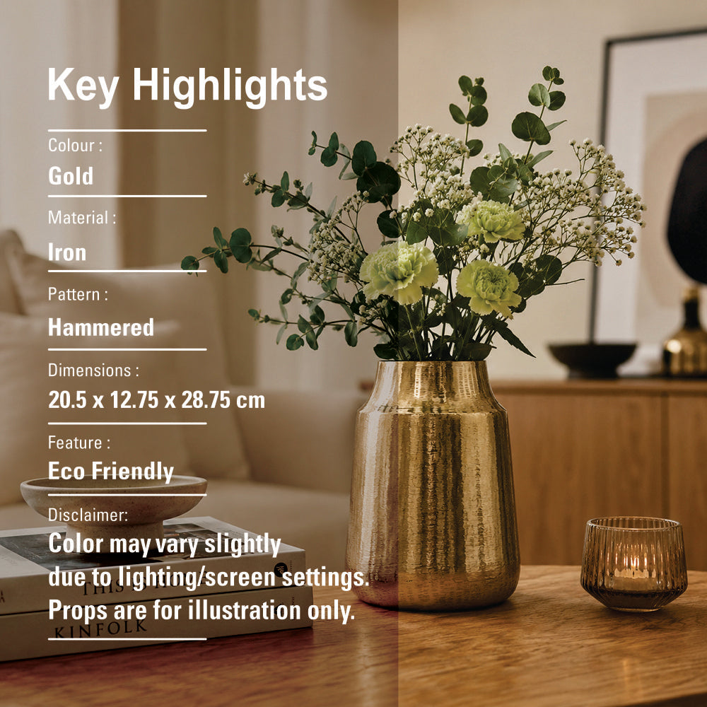 Metal Vase - Gold