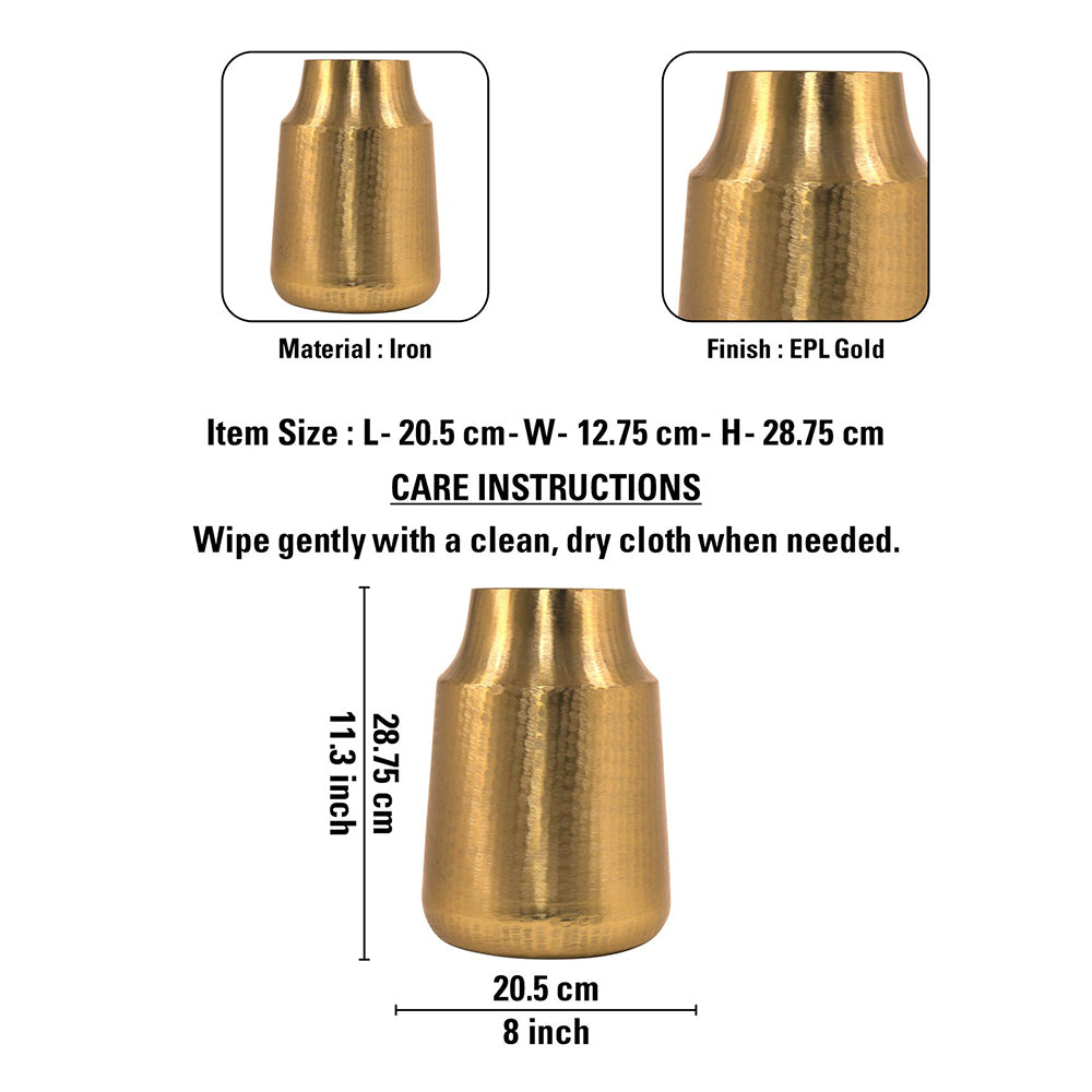 Metal Vase - Gold