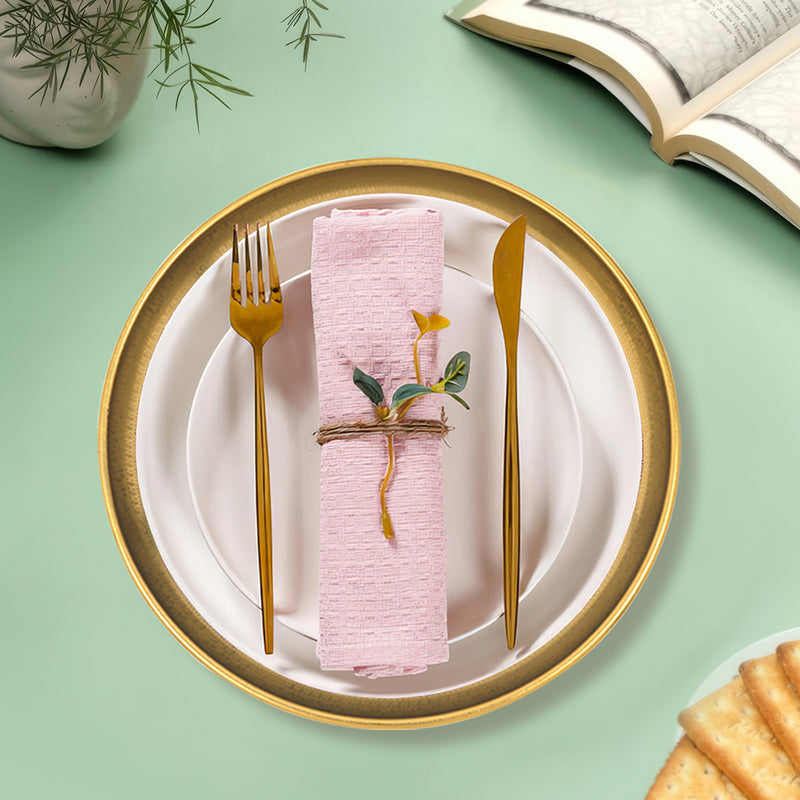 Metalsmith 13 Inch Round Decorative Serving Plate For Formal Occasions, Parties And Wedding Charger Plate (Pack of 1)