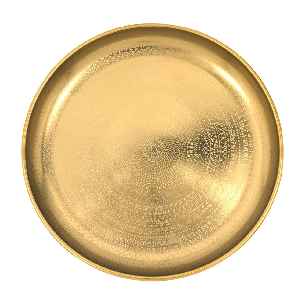 Metalsmith 13 Inch Round Decorative Serving Plate For Formal Occasions, Parties And Wedding Charger Plate (Pack of 1)