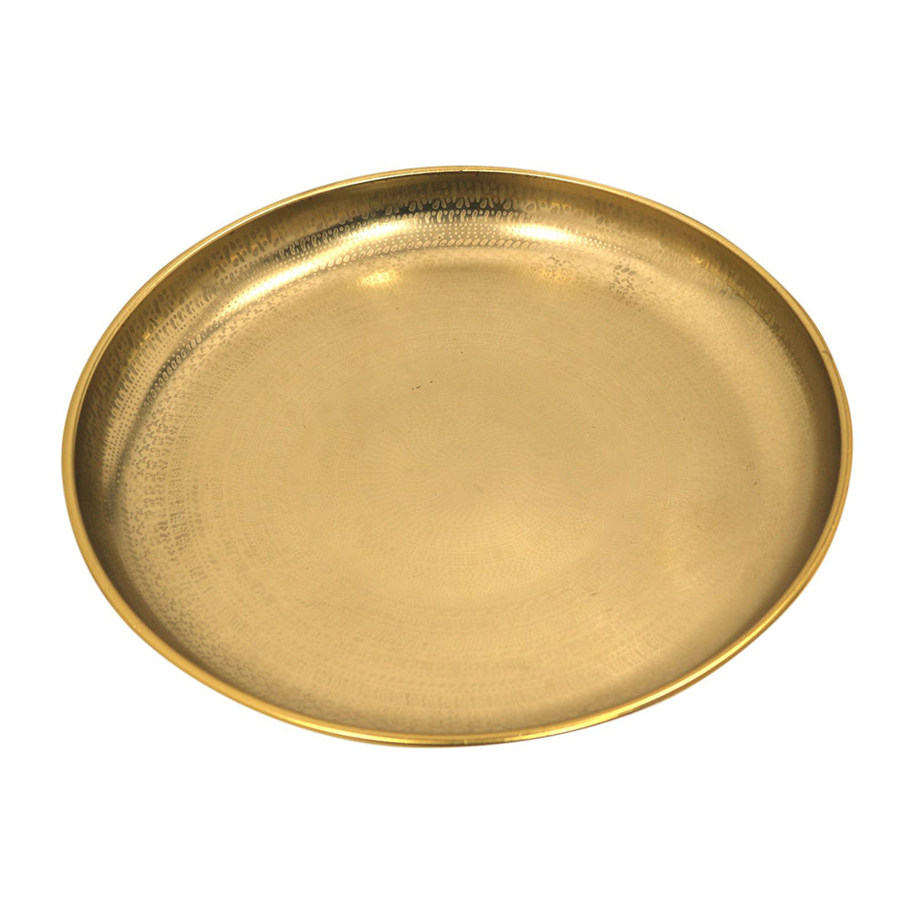 Metalsmith 13 Inch Round Decorative Serving Plate For Formal Occasions, Parties And Wedding Charger Plate (Pack of 1)