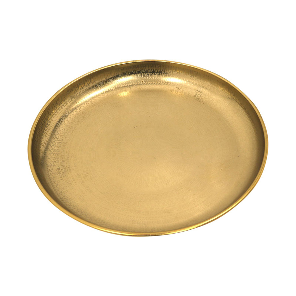 Metal Charger Plates, Set Of 6 - Gold