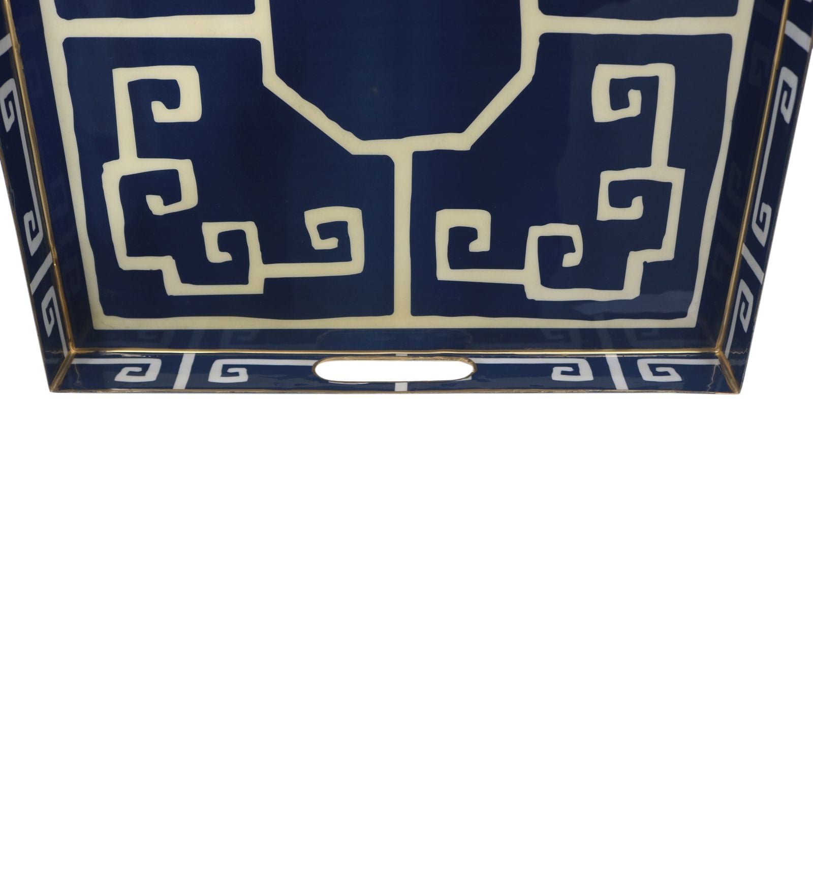 Aven Metal Serving Tray - Blue