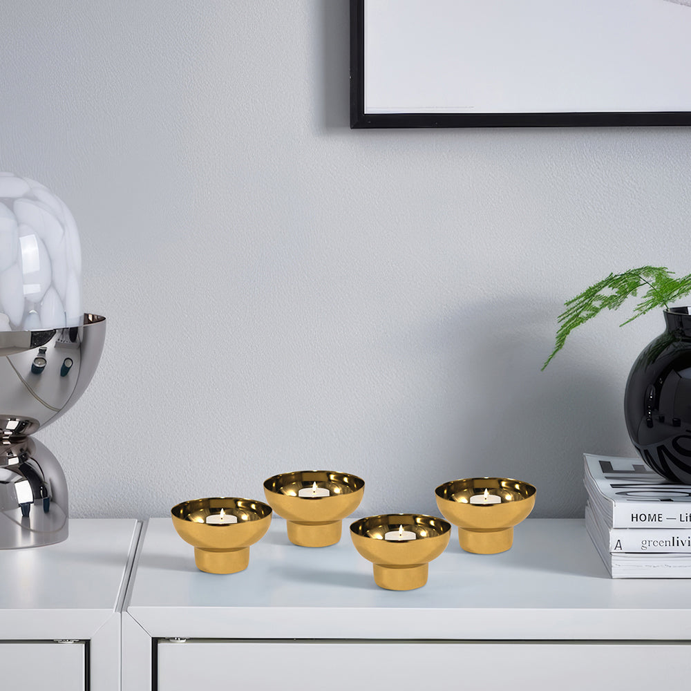 Iron Tea Light Holder Set Of 4