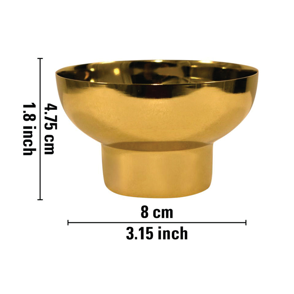 Metal Tealight Holder, Set Of 4 - Gold