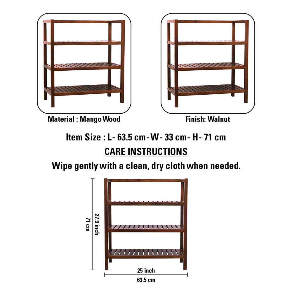 Wooden storage kitchen rack