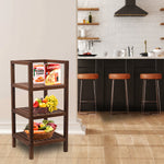 Wooden storage kitchen rack