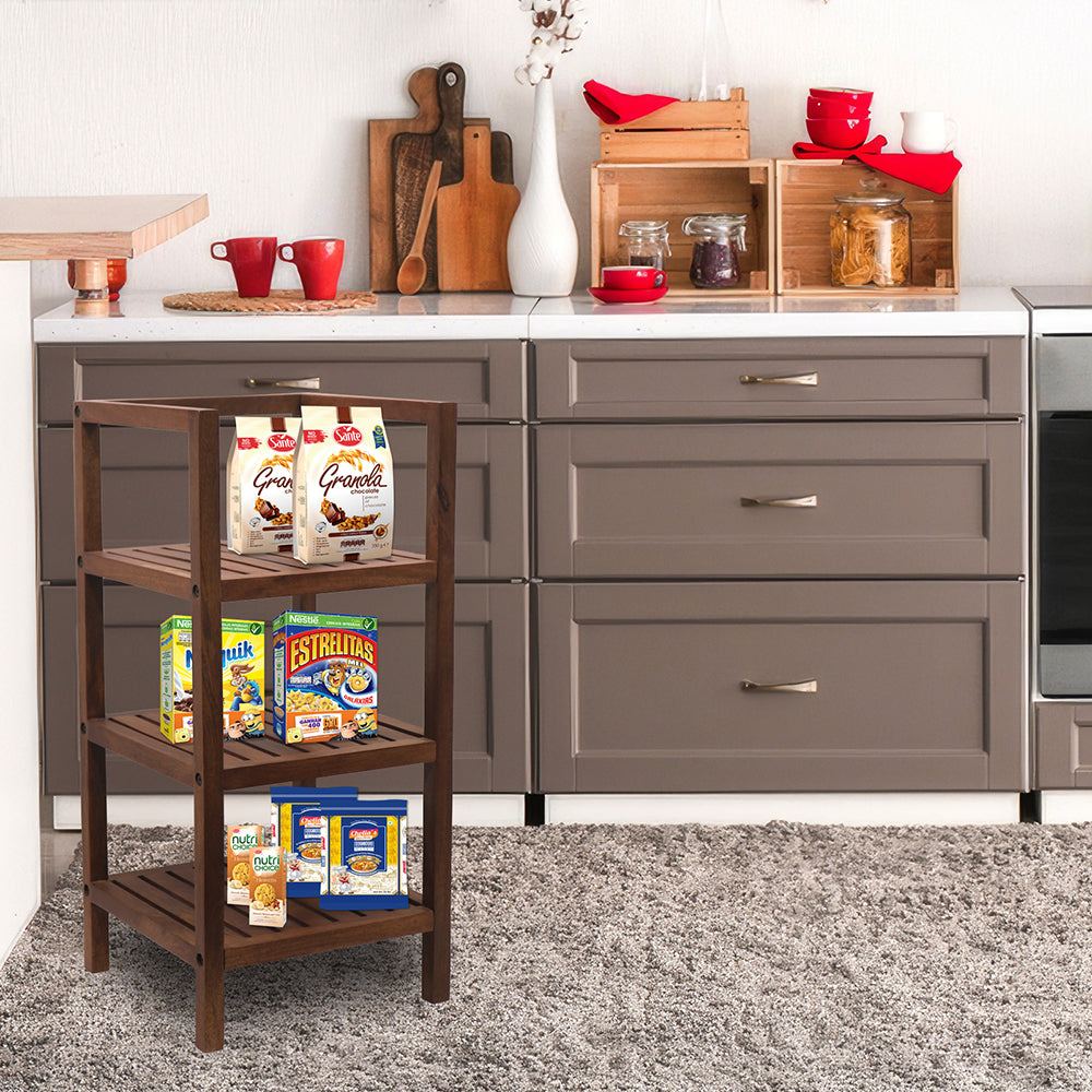 Wooden storage kitchen rack