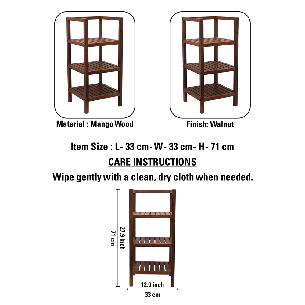 Wooden storage kitchen rack