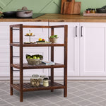 Wooden storage kitchen rack