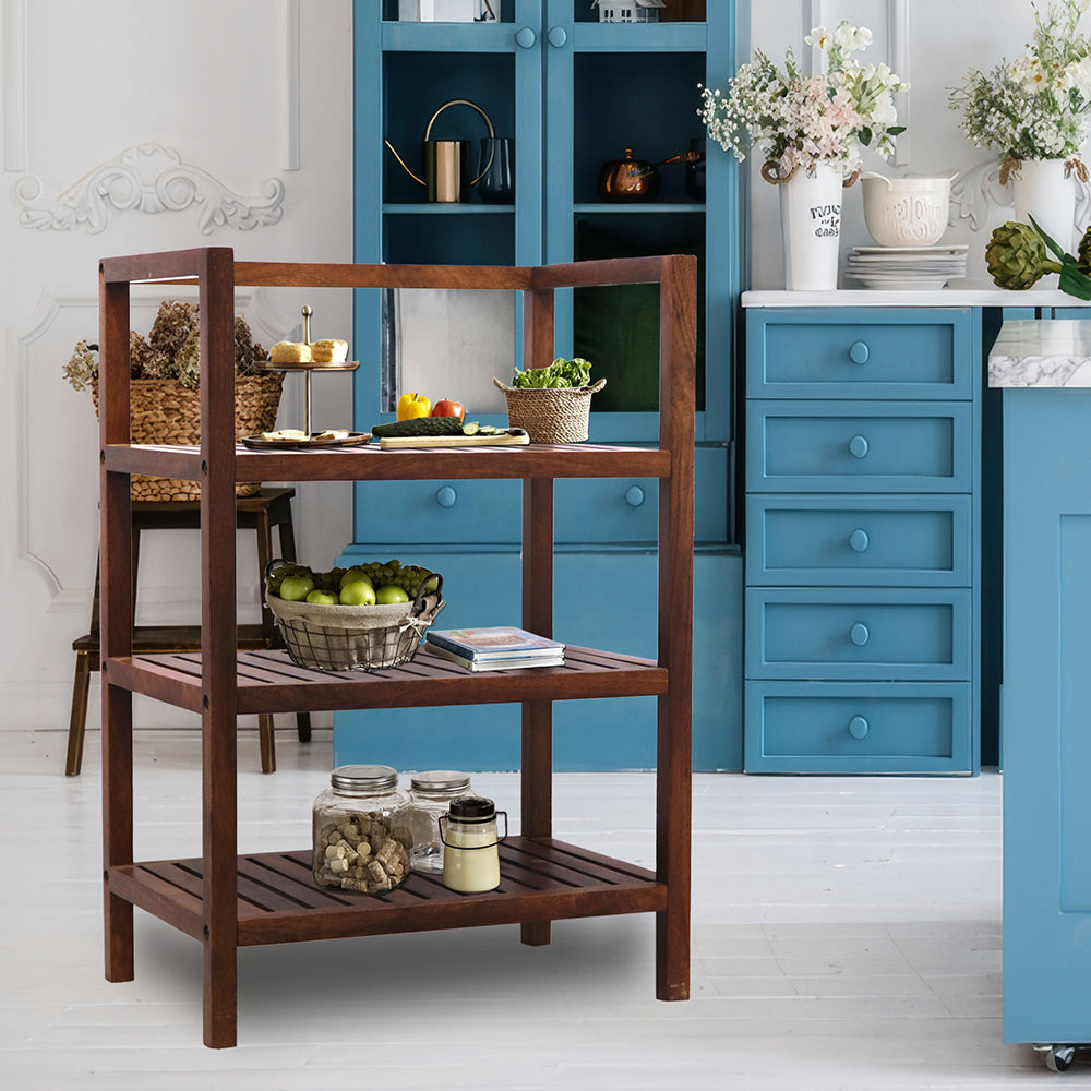 Wooden storage kitchen rack