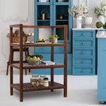 Wooden storage kitchen rack