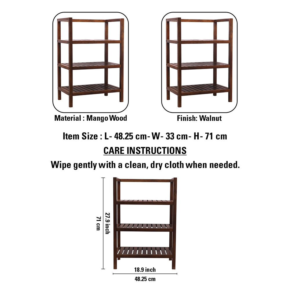 Wooden storage kitchen rack
