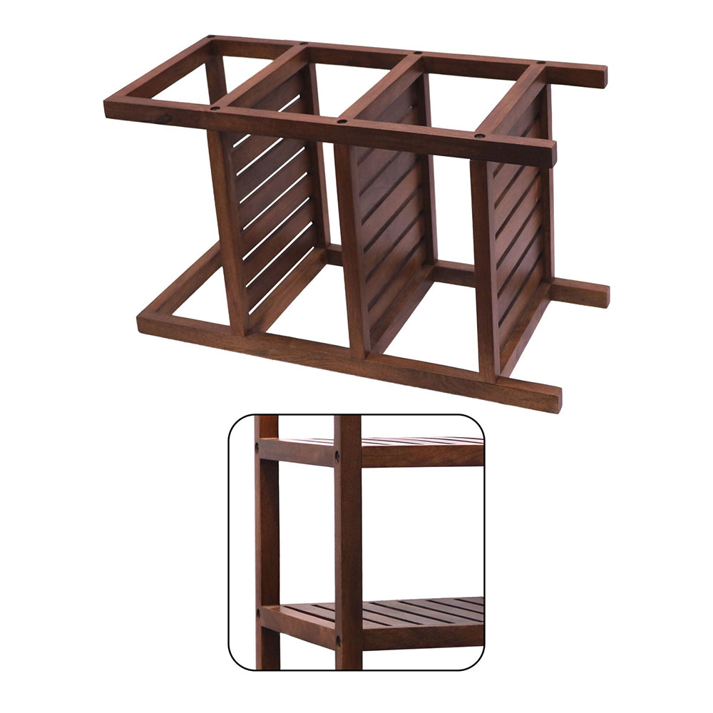 Wooden storage kitchen rack