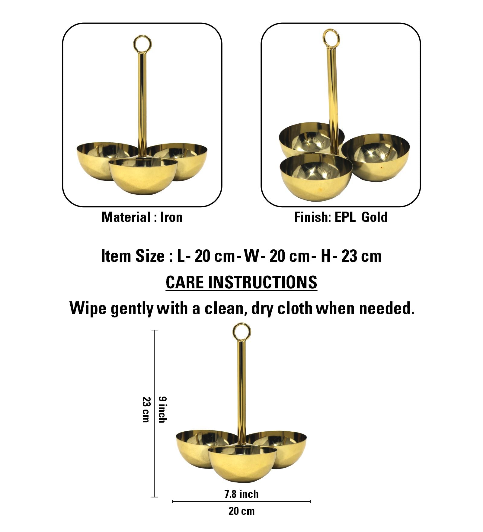 Iron Solid Design Bowl