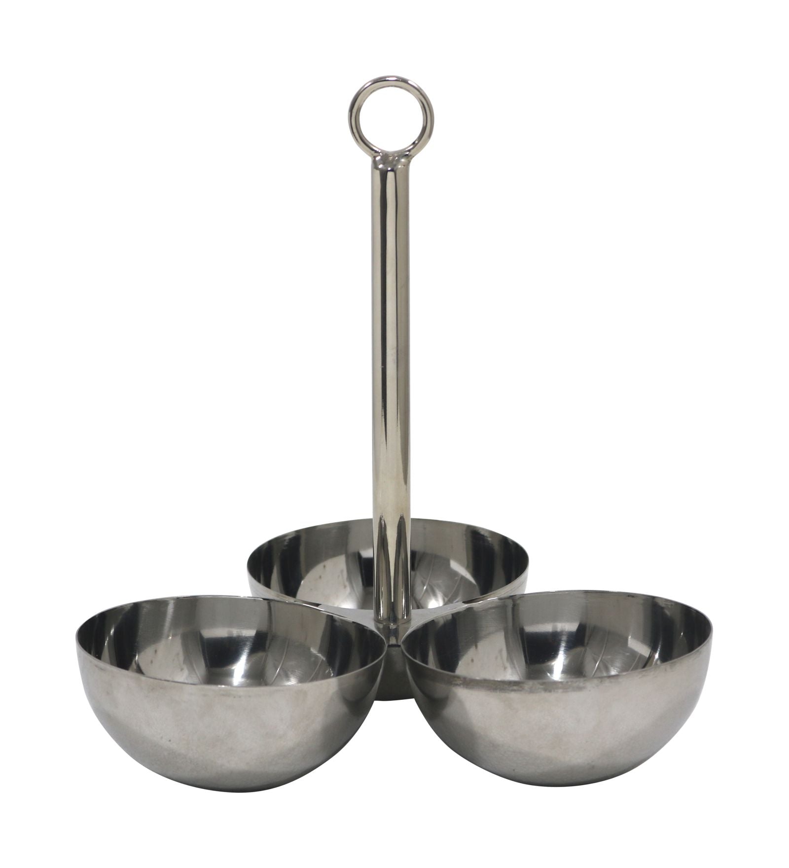 Serene Metal Serving Bowl - Silver