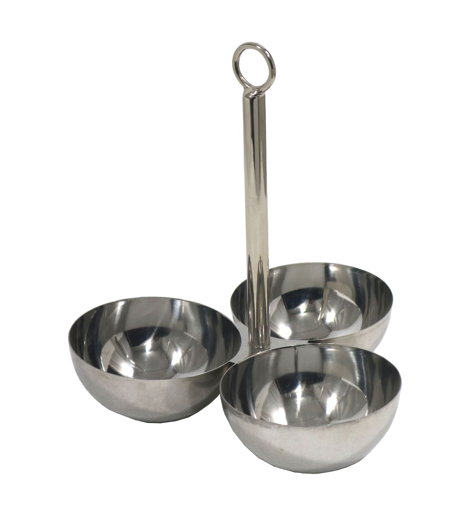 Serene Metal Serving Bowl - Silver