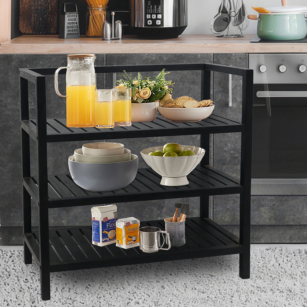 Wooden storage kitchen rack