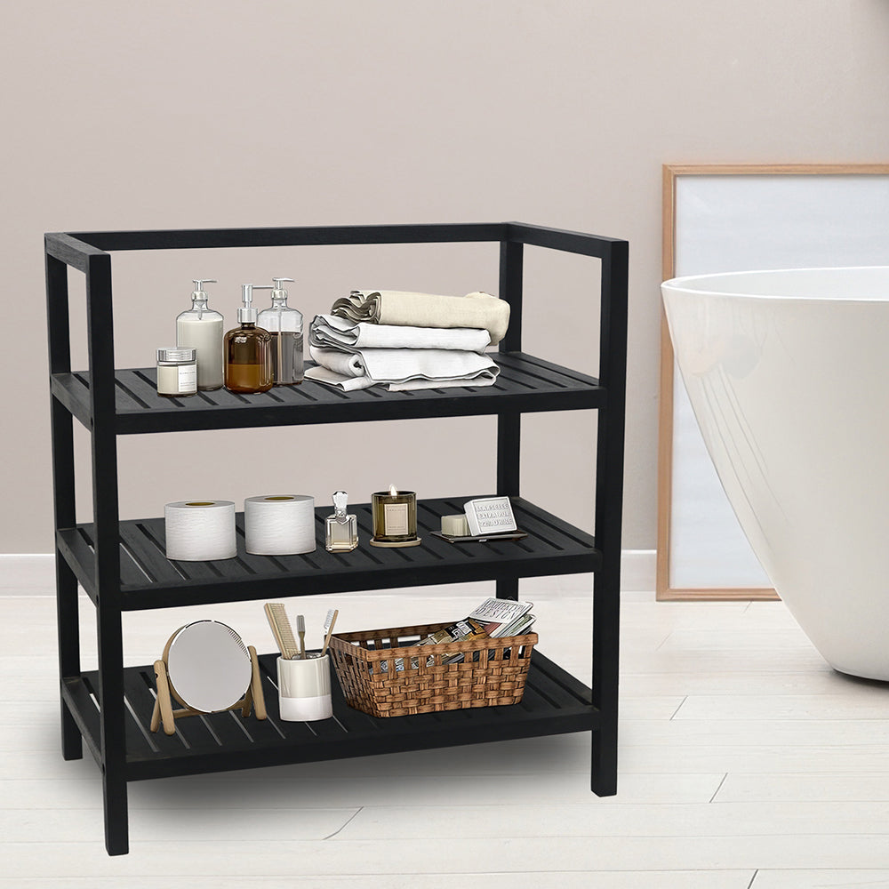 Wooden storage kitchen rack