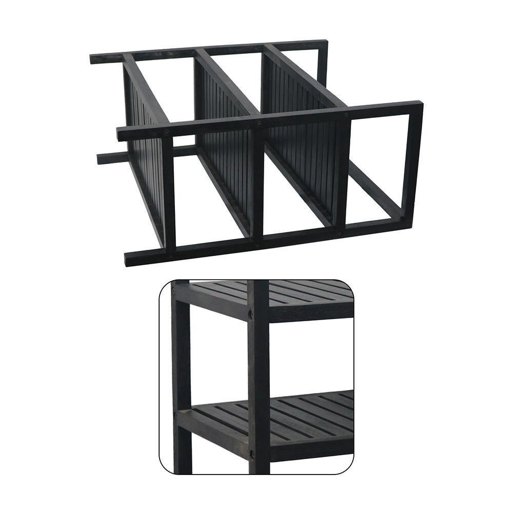 Wooden storage kitchen rack