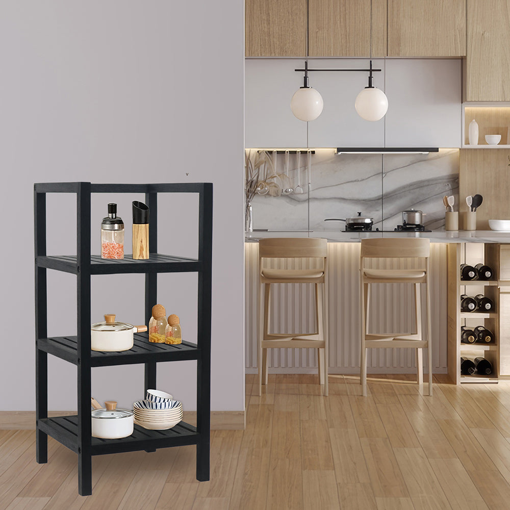 Wooden storage kitchen rack