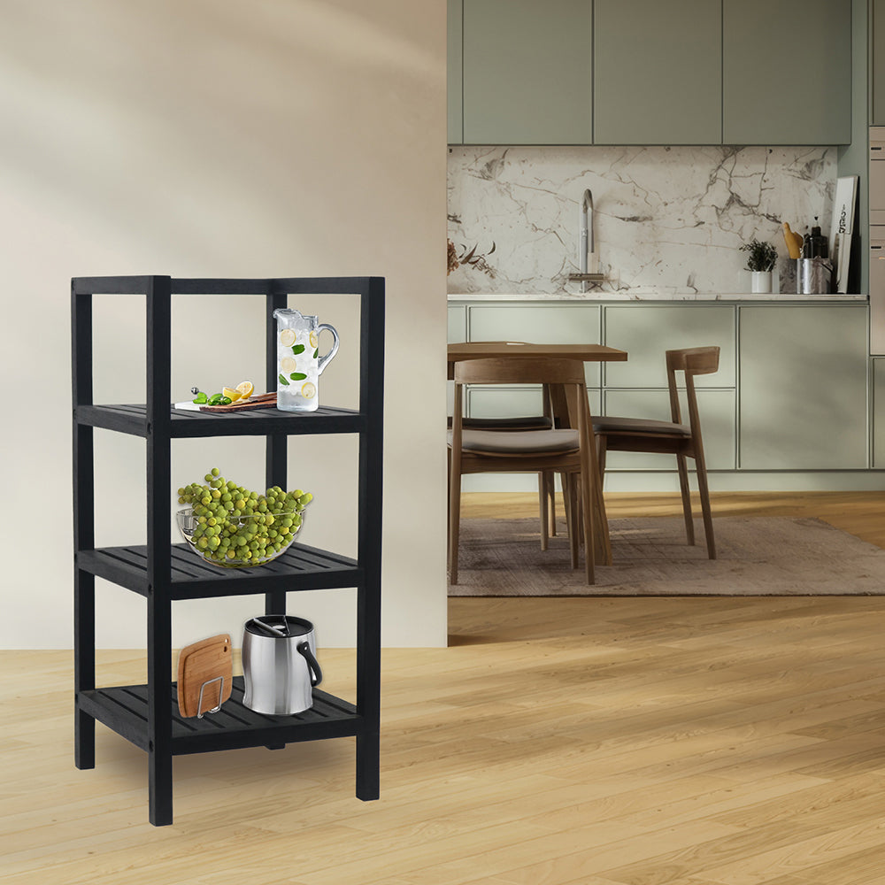 Wooden storage kitchen rack