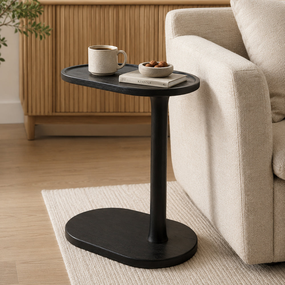 Moden Wooden Laptop Table - Black
