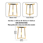 Metal Side Table For Living Room, Bedroom, Kitchen, Home, Balcony And Office