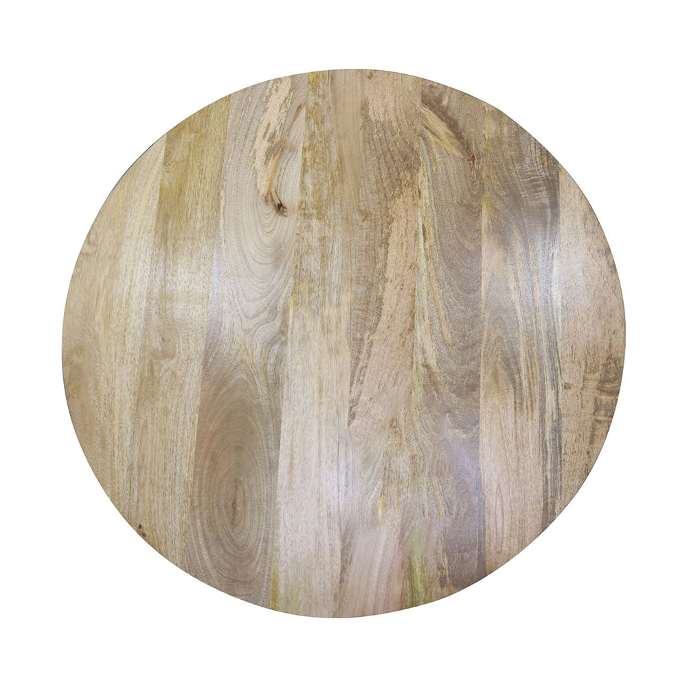 Metal Center Table With Wooden Top For Home Decor And Office