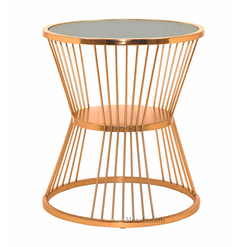 Sora Metal Nesting Table - Gold
