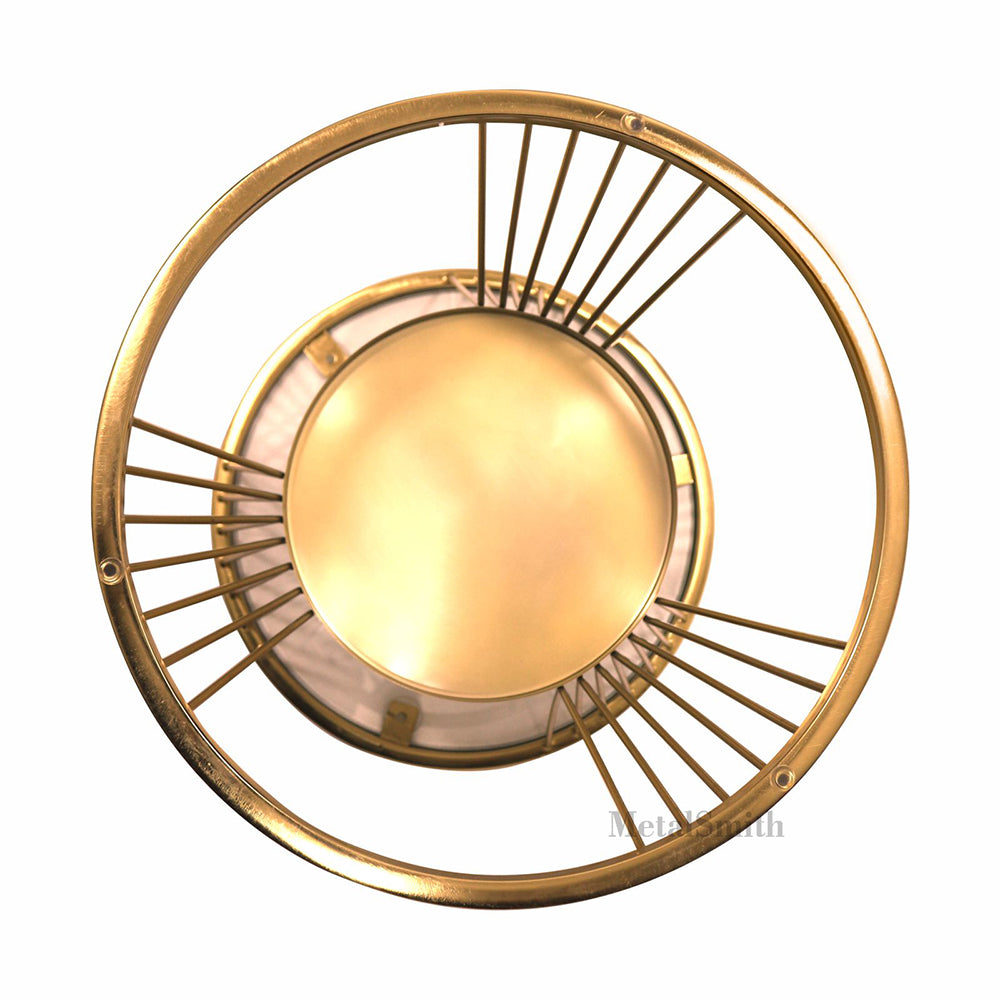 Metalsmith Nesting Table For Home, Office, Indoor & Outdoor I Decorative Steel Nesting Table (Finish Color - Gold, Pre-assembled)
